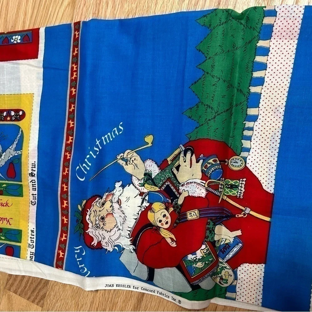 Vintage christmas fabric
